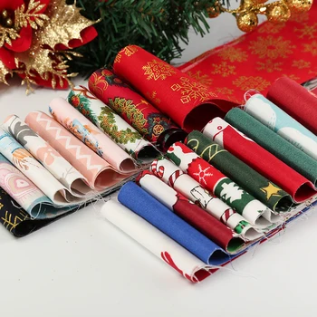  Jelly Roll Bombaž Keper Tkanine Božič Tkanine Za DIY Needlework Ročno Krpo Božič Obrti Materialov 6.5*110 cm/kos TJ1457