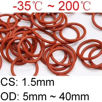 Details about   12mm OD  1.9mm CS O Rings Seal Silicone VMQ Sealing O-rings Washers 