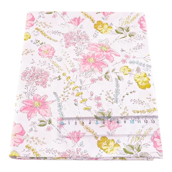  Mini Roza Cvet Keper Bombažne Tkanine, Visoko Kakovost Quilting Posteljnina Okraski za Obleko Tekstilne Mozaik Šivanje Krpo