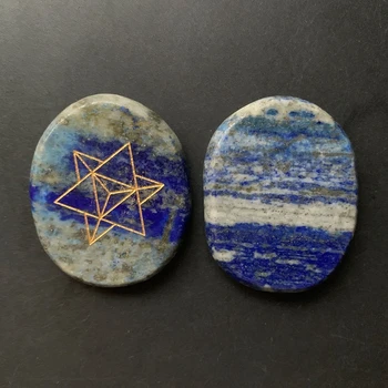  Naravni Lapis Lazuli Palm Kamen Merkaba Star Meditacija Palmstone Duhovne Zdravilne Energije Kristalov Doma Dekor 1pc