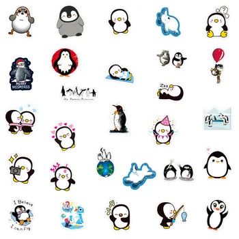  10/50Pcs Risanka Japonski Anime Pingvin Nalepke Nepremočljiva Srčkan Nalepko Nalepko za Kovček Laptop Kitara Skateboard Grafiti